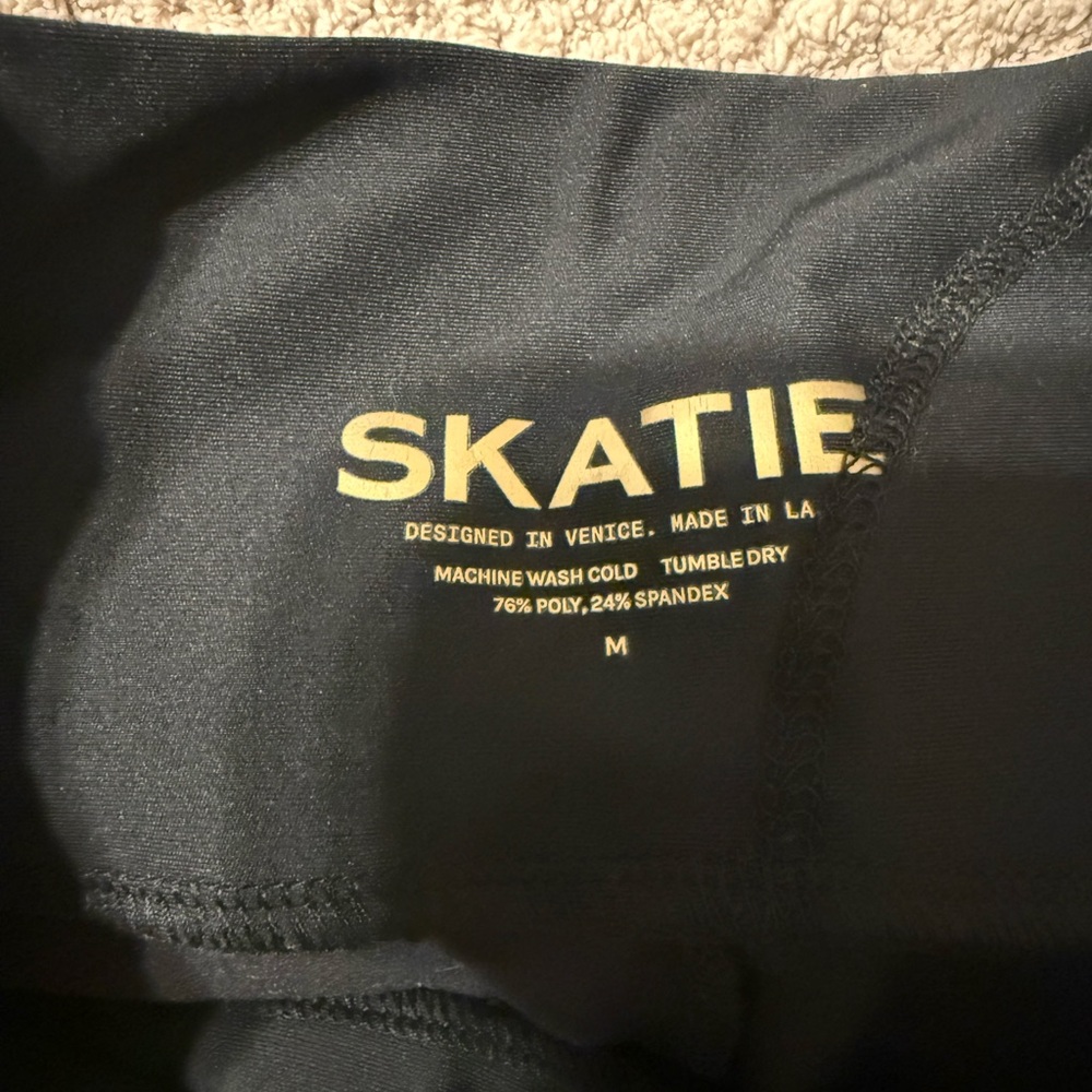 Skatie Women's Black Bike Shorts - Picture 2 of 2